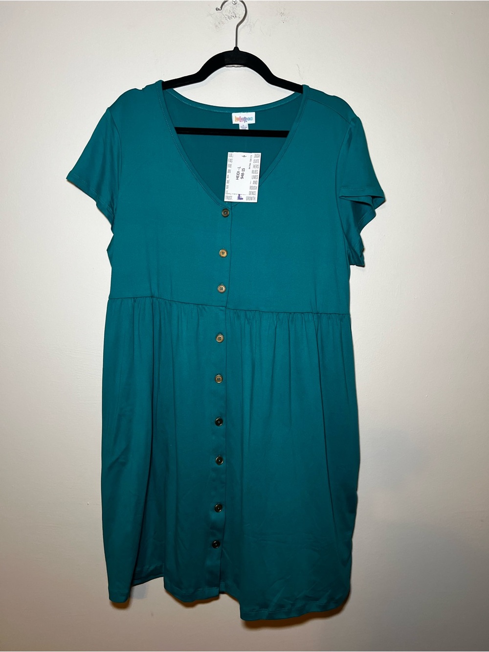 LuLaRoe Heidi Babydoll Button-Front Dress
